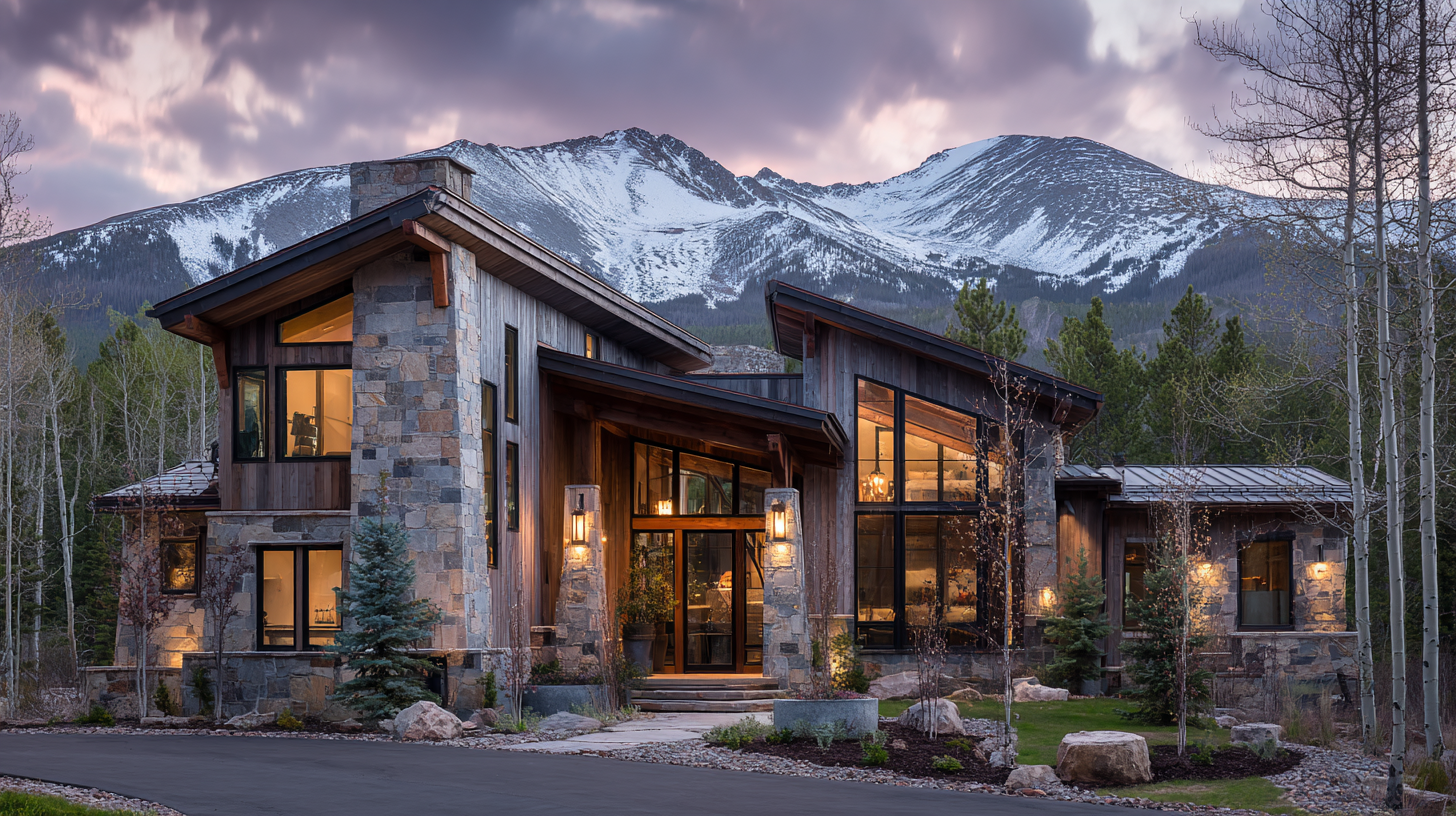 Distinctive custom home exterior